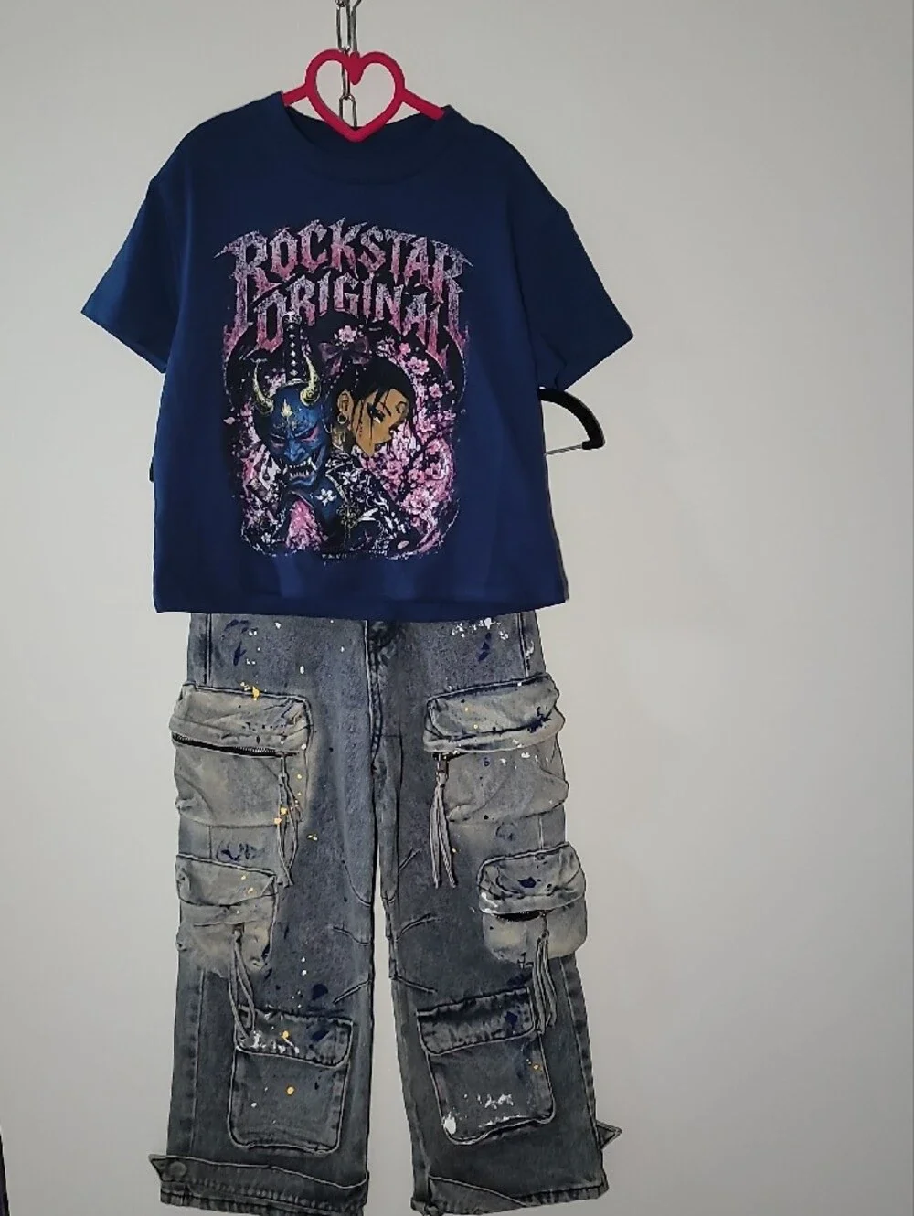 Kids Short-Sleeve Graphic Tee and Jeans set